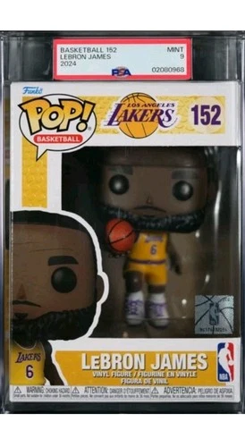 Funko Pop! NBA LeBron James Lakers 152 Vinyl Figure Graded PSA 9 MINT
