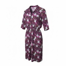 Floral Paisley midi Dress in Pink and White size 6? B99