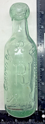 #ad ANTIQUE EXORS of URMSTON SODA WATER BOTTLE LEIGH LANCASHIRE ENGLAND $48.00