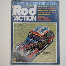 JAN 1975 Rod Action Magazine Chevy Cars Hot Street Rodding Roadster Profiles