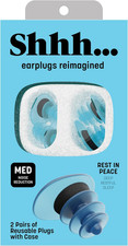 Shhh&hellip; Rest in Peace Earplugs for Sleeping &ndash; Medium Noise Reduction Sleep Earp...