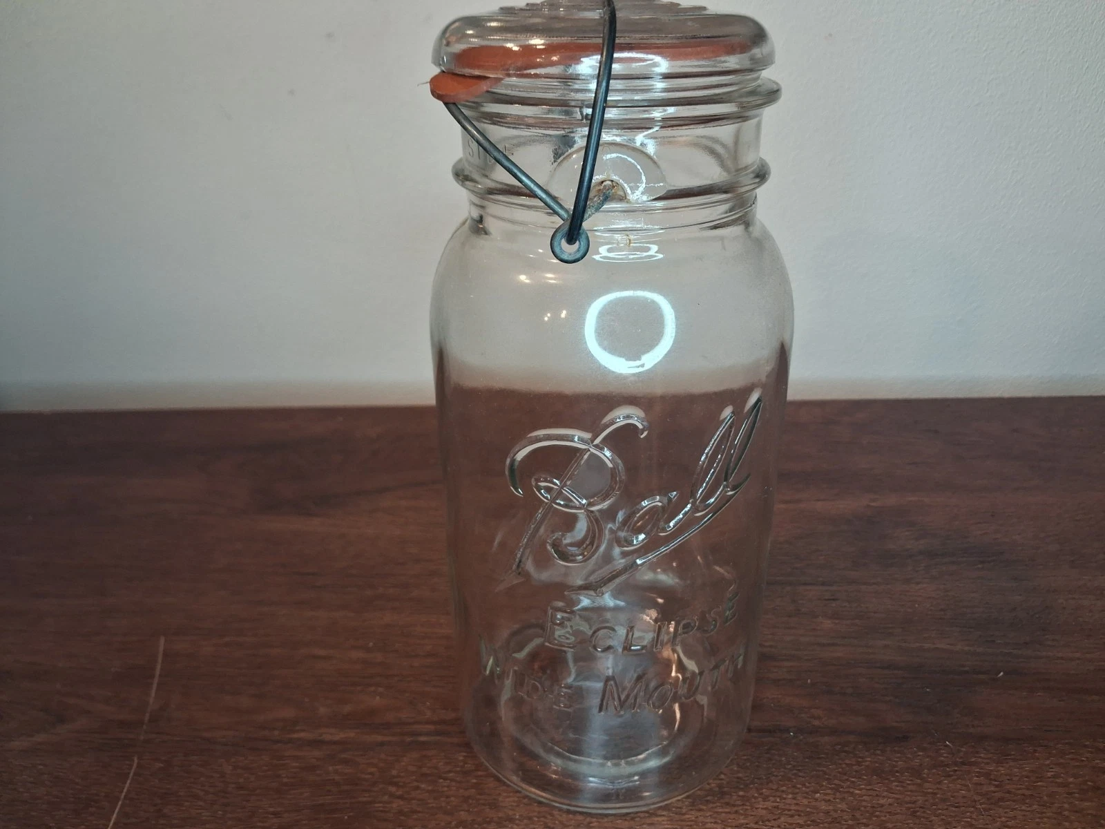 Ball Eclipse Wide Mouth 1/2 Gallon Wire Bail Glass Jar w Lid
Opens in a new window or tab