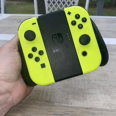 Official Nintendo Switch Right & Left Neon Yellow Joy-Con Controller!Authentic!