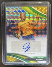 2025 Topps Chrome Rafael Nadal Auto II Gold Geometric Refractor #/50
