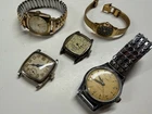 Estate find Vintage Elgin citizen timex wind up wristwatch lot untested more