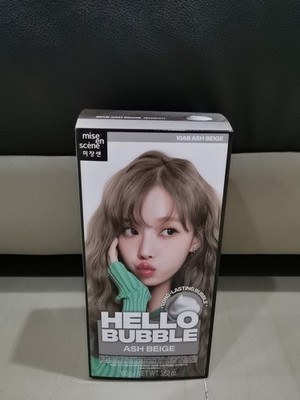 [MISE EN SCENE] Hello Bubble Foamy Creamy BUBBLE Haarfarbe Farbe 10AB ASH GREIGE