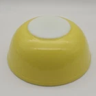Vintage PYREX Primary Colors Yellow 4 Qt # 404 Mixing Nesting Bowl Great Color