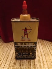Sealed Vintage Archer Household Oil Lubricates Prevents Rust Polishes 4 fl oz