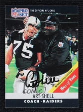 BAS 1990 Pro Set Art Shell #161 Beckett Auth Sticker Auto HOF