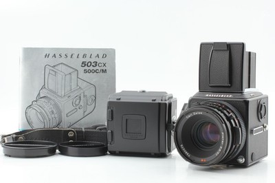 Acute [MINT] Hasselblad 503CX Black Film Camera 80mm Lens A12 IV Back From JAPAN