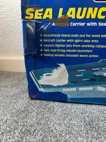 Galoob Micro Machines Military Sea Launch Command Aircraft Carrier In Box 1998