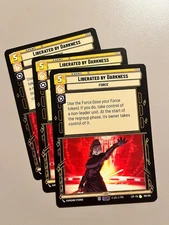 Star Wars Unlimited LOF 189 Liberated By Darkness x3 Play Set