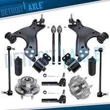 Front Lower Control Arms Wheel Hub Tierod for 2007-2016 Buick Enclave GMC Acadia