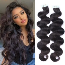 Brazilian Tape In Human Hair Extension Body Wave Skin Weft Tape Hair 100g 40pcs
