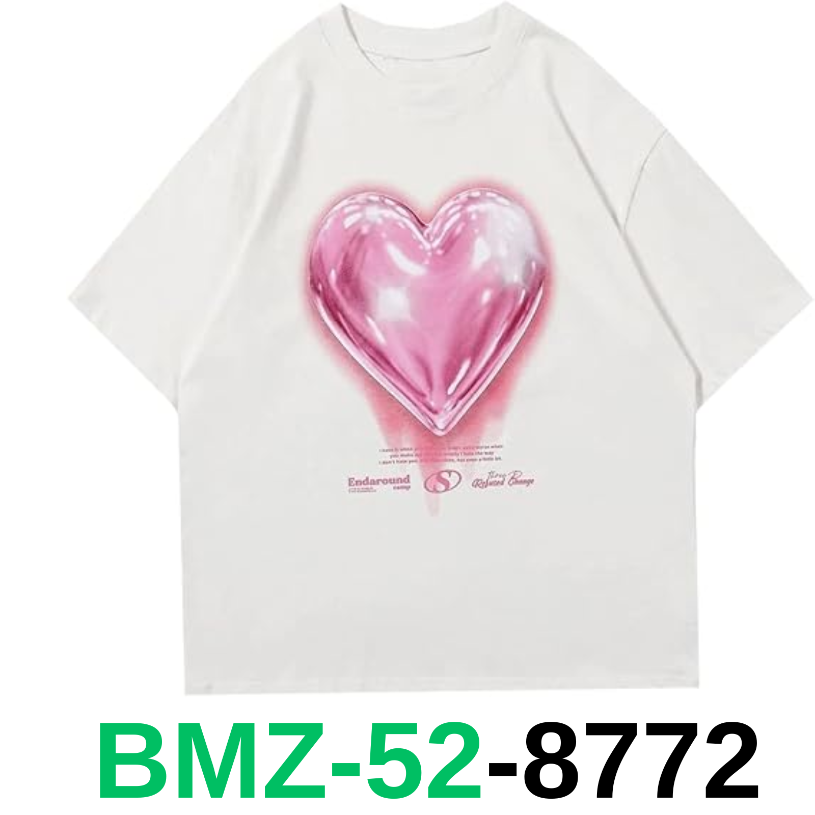 Vamtac Oversized Graphic Tees Vintage Love Balloon Printed Casual Streetwear,Y2k-image