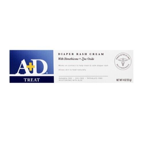 Paquete de 3 Crema para la erupción de pañales A&D con pañales de aloe 4 oz cada uno - Imagen 4 de 6