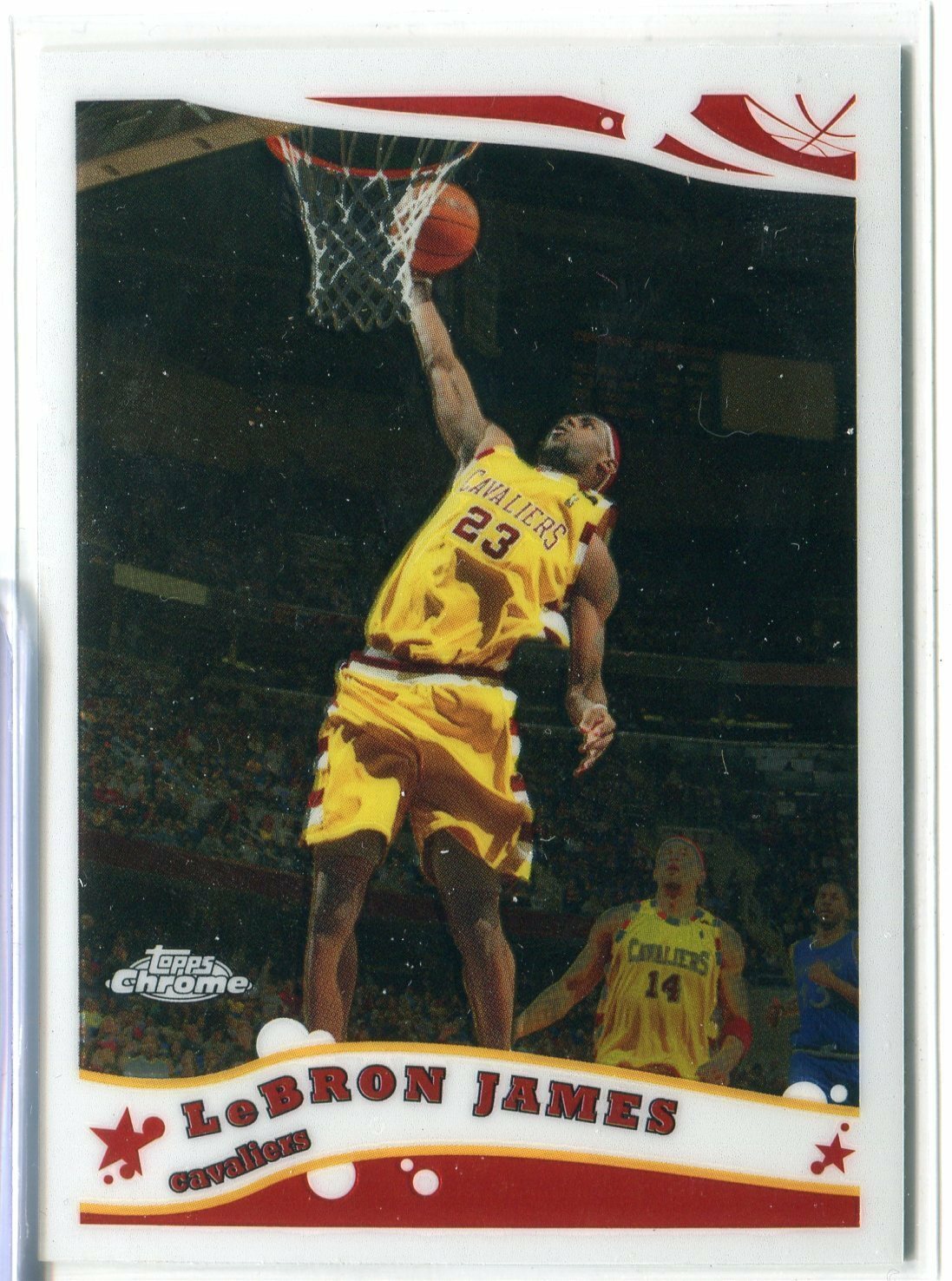 2005-06 Topps Chrome Lebron James Base Card #102 CLEVELAND CAVALIERS CAVS