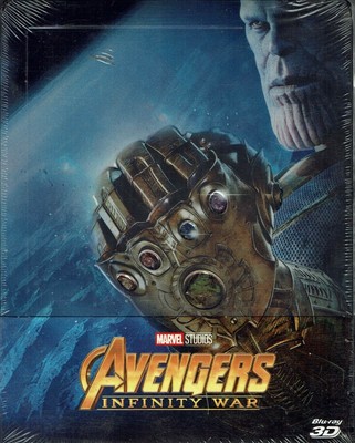 Blu Ray AVENGERS INFINITY WAR STEELBOOK MARVEL NUOVO 3D ITA Gd54