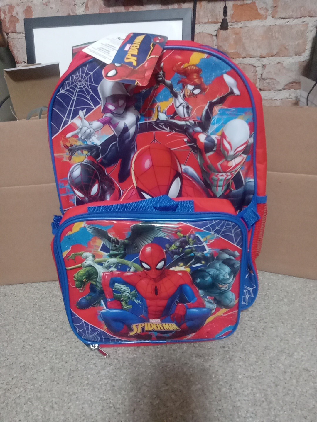MARVEL Spiderman Backpack & Lunchbox