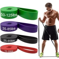 Exercise Workout Resistance Bands Set of 4 for Men Women Home Gym, 15-125LBS USA