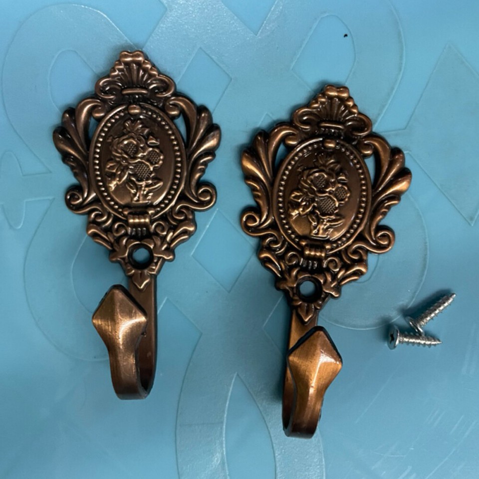 1 Set shower curtain hooks tie back hooks for curtains bronze curtain ...