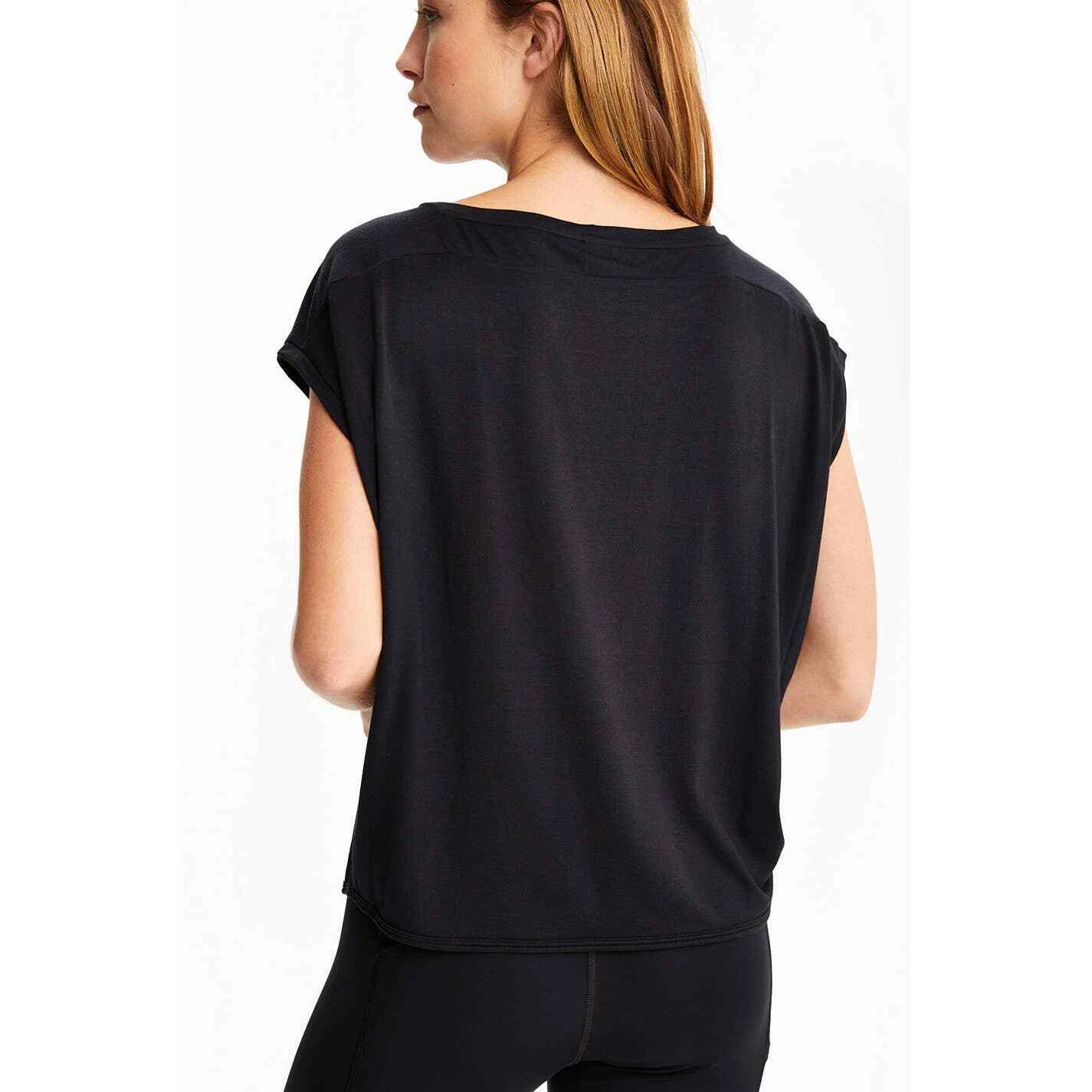 lole agda short sleeve terry material athleisure shirt
