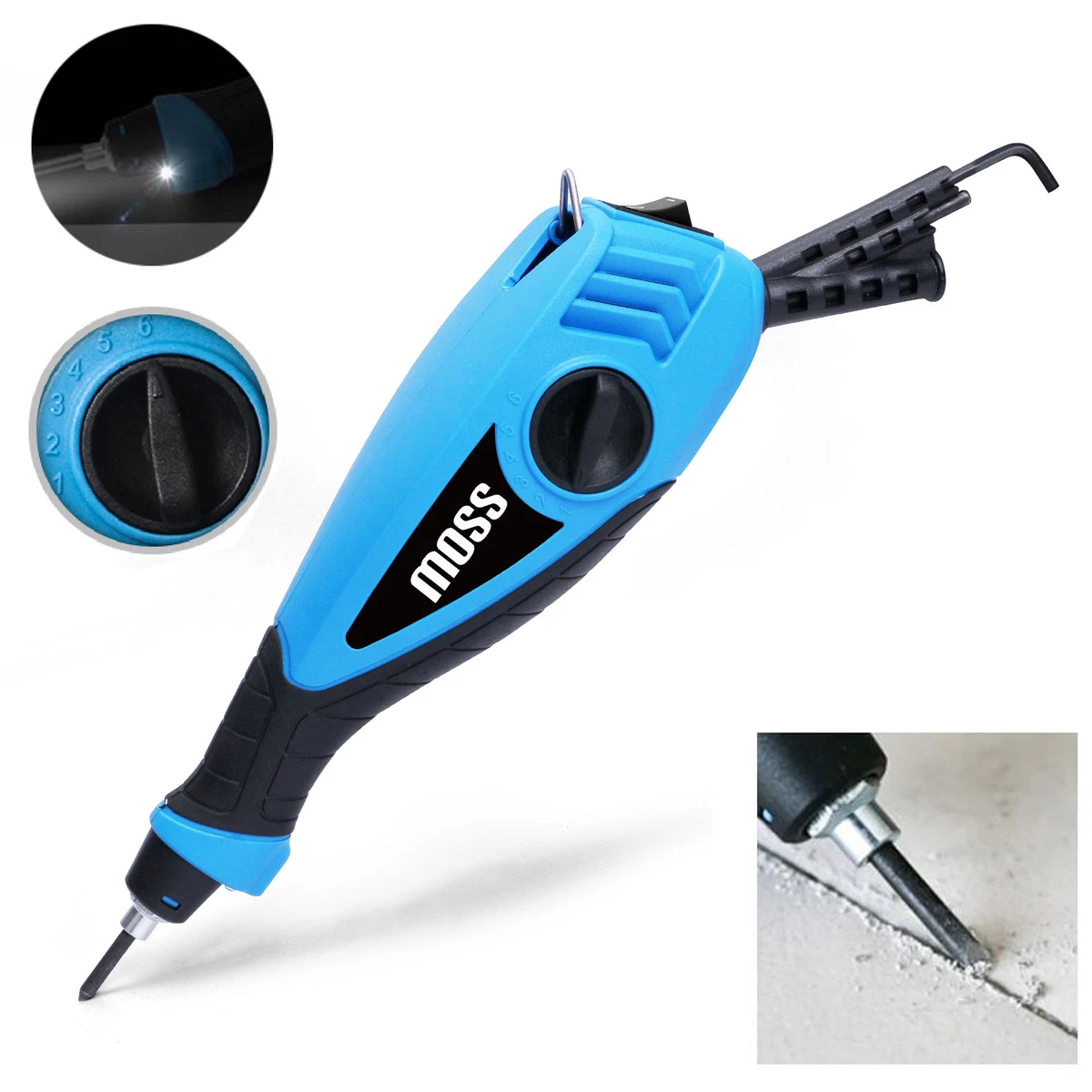 Electric Floor Wall Tile Grout Out Remover Rake 240V Removal Tool