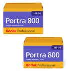 2 Rolls - KODAK PORTRA 800 ISO 36exp 35mm Color Negative Print Film
