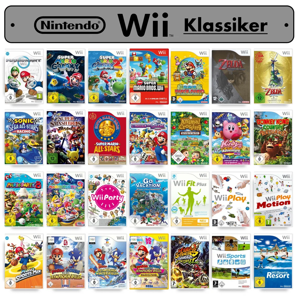 Nintendo Wii 🌟 🔝 TOP Spiele KLASSIKER Auswahl 💯 🎉  - Bild 1 von 1