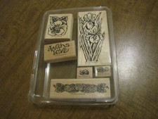 STAMPIN UP RUBBER STAMP SET WITH LOVE NATURALLY
