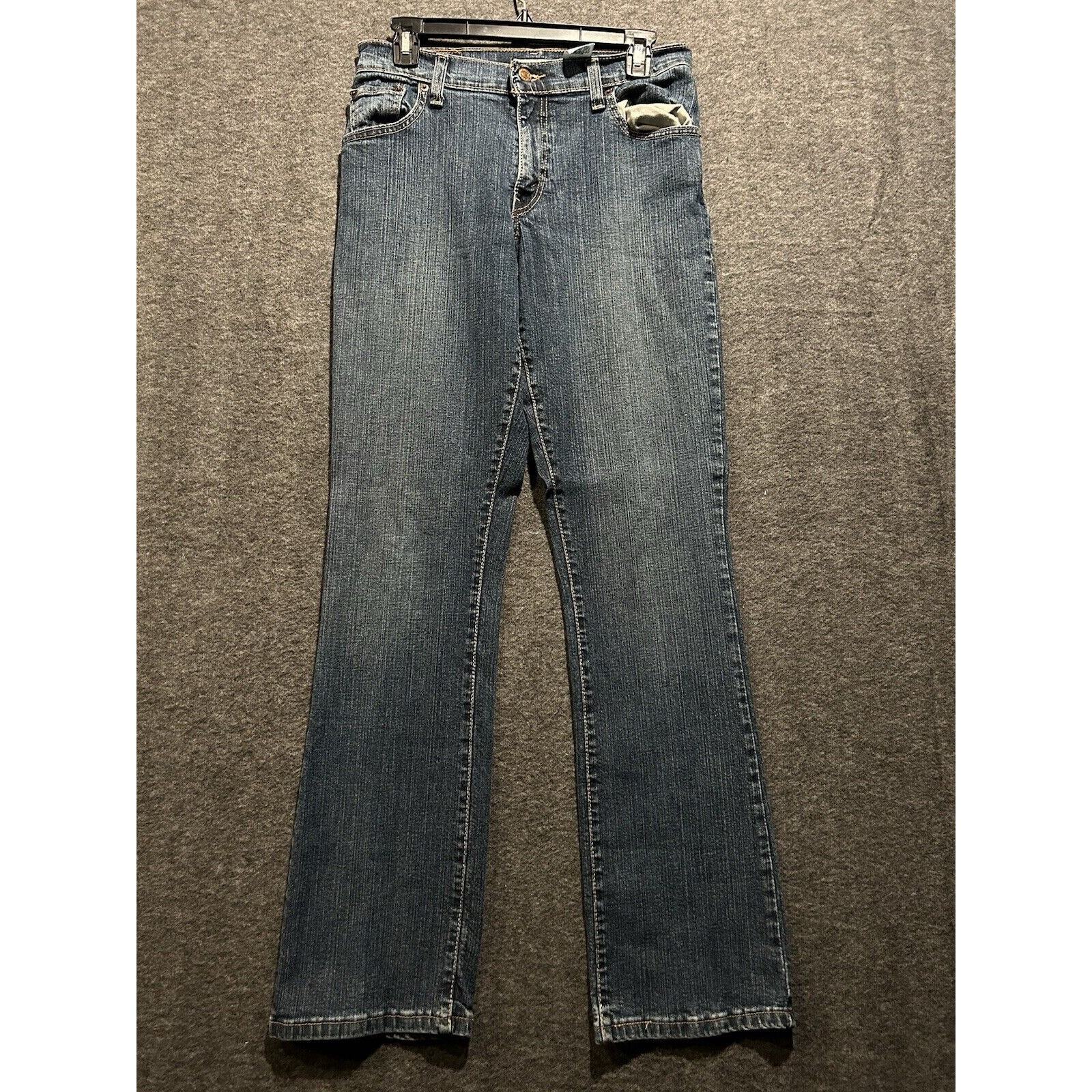 Levis Jeans Womens 6L Blue 550 Relaxed Boot Cut USA Stretch Medium Wash 28x33