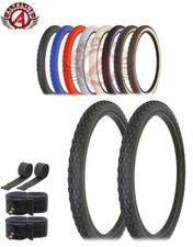 AltaLine BICYCLE WIRE BEAD DURABLE CRUISER TIRE 26 x 2.125 ROUGH KNOBBY 6pc SET.