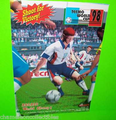World Cup 98 Arcade Game Magazine AD Promo Tecmo Video Game Artwork Soccer 1998