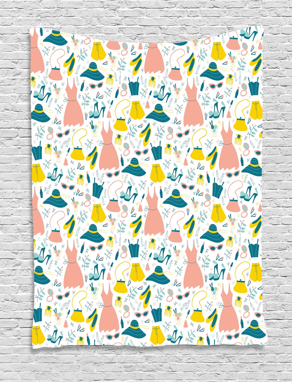 Heels and Dresses Tapestry Wall Hanging Decoration for Room 2 Sizes Available-image