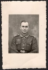 WWII Original Photo German Soldier 2.2 x  3.3 inch - 