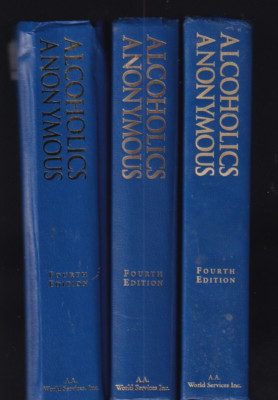 Three (3) Alcoholics Anonymous Fourth Editions