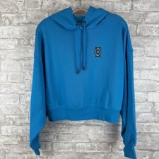 Puma Pivot Cropped Hoodie Blue Size Small Women  s