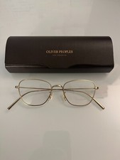 OLIVER PEOPLES SULIANE 49mm Square Optical in Antique Gold MSRP 382. OV1254-5284