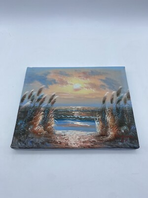 Bernard B. Duggan Oil Painting on Canvas 8x10 Signed Seascape Beach