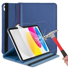 For Apple iPad 11th A16 2025 11 inch Case 360 Degrees Rotating PU Leather Cove