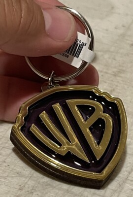 Wb Gold Warner Bros Studios Tour WB Gold Rim Shield Keychain New | eBay