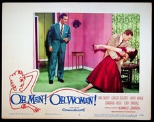 Oh Men Oh Women 1957 Original Lobby Card 2 NM Comedy Movie Poster Ginger Rogers