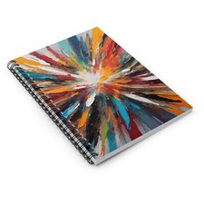 Color Splash Spiral Notebook - Ruled Line