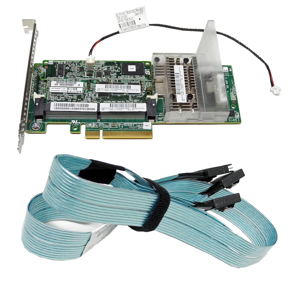 HP Smart Array P440 12Gb SAS RAID Controller 4GB FBWC 749797-001 + SAS Cable - Image 2 of 4