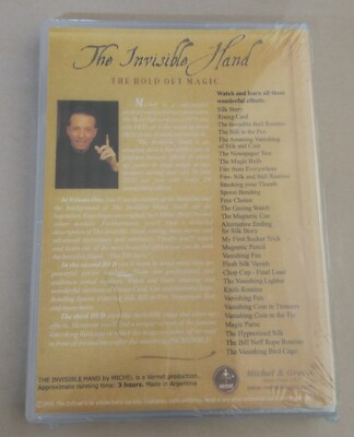 Sealed - The Invisible Hand (3 DVD set) by Michel Magic Trick 