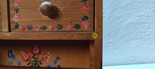 Alte Küchenregal Holz Wandregal Handbemalt - Bild 10 von 10