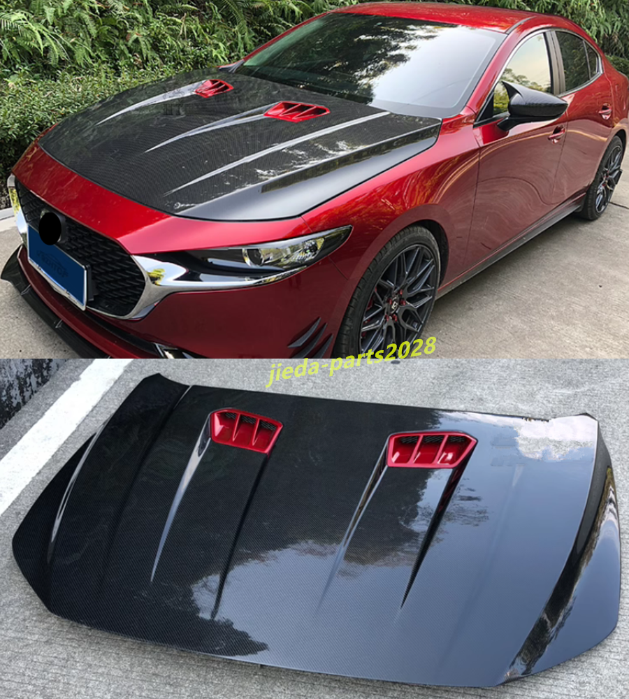 2020-2025 Real carbon GT style Front Hood Vented Bonnet Cover For