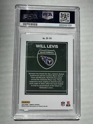 2023 Donruss Downtown #D14 Will Levis Tennessee Titans RC Rookie