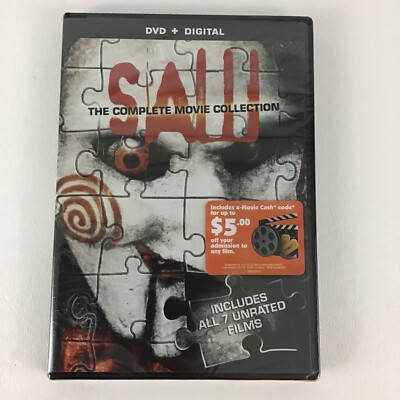 SAW Complete Movie Collection DVD 7 Unrated Films 2014 Final Chapter New Sealed