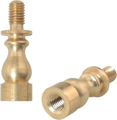 2PCS 1-inch Turned Brass Lp Shade Risers for Fisher Type Lp Shades